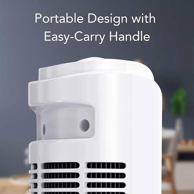 32-Inch Oscillating Tower Fan – Ultra- Bladeless Design with 3 Speeds, alternate product view 5