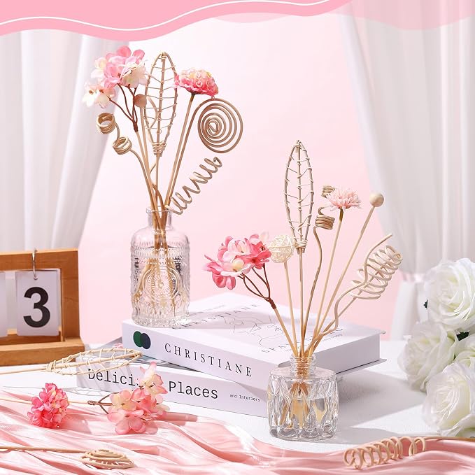 32 Pcs Reed Diffuser Sticks Set Include 21pcs Natural Rattan Wood Beads, 11 Style Fragrance Diffuser, alternate product view