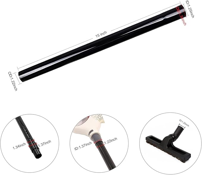 32mm 1 1/4 inch Attachments Extension Wands Extension Wand for Attachment Vacuum Pipe Tubes, 1.25 inch Vacuum