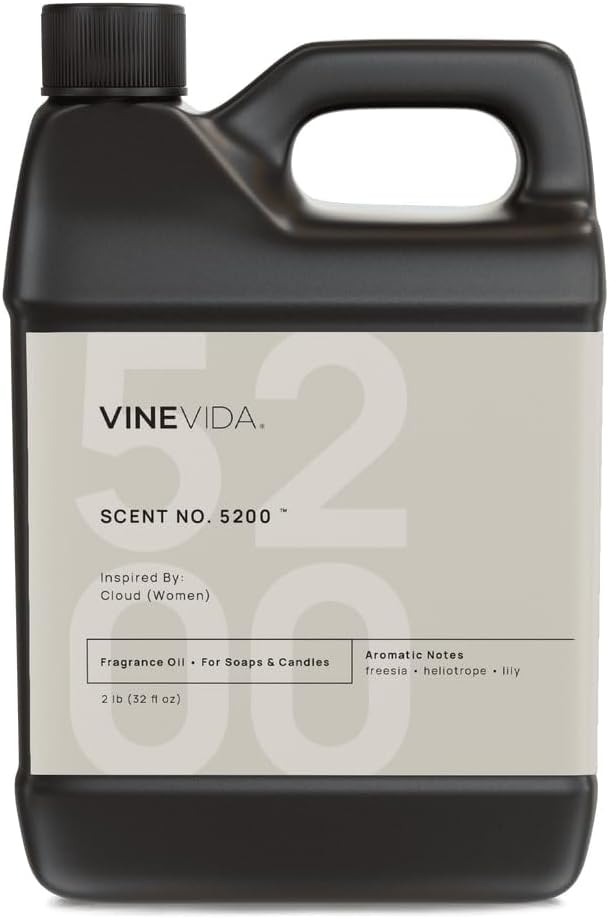 [32oz] Cloud (Women) Fragrance Oil for Candle Making - Natural Candle Oil Scents - Soap Making Essential Oil - Made in USA