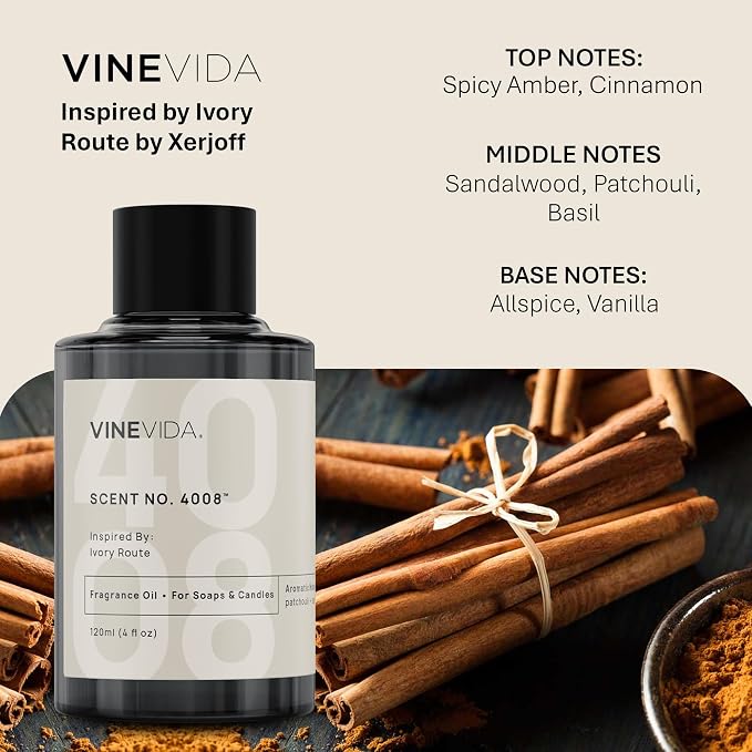 [32oz] Ivory Route Fragrance Oil for Candle Making - Natural Candle Oil Scents - Soap Making Essential Oil - Made in USA