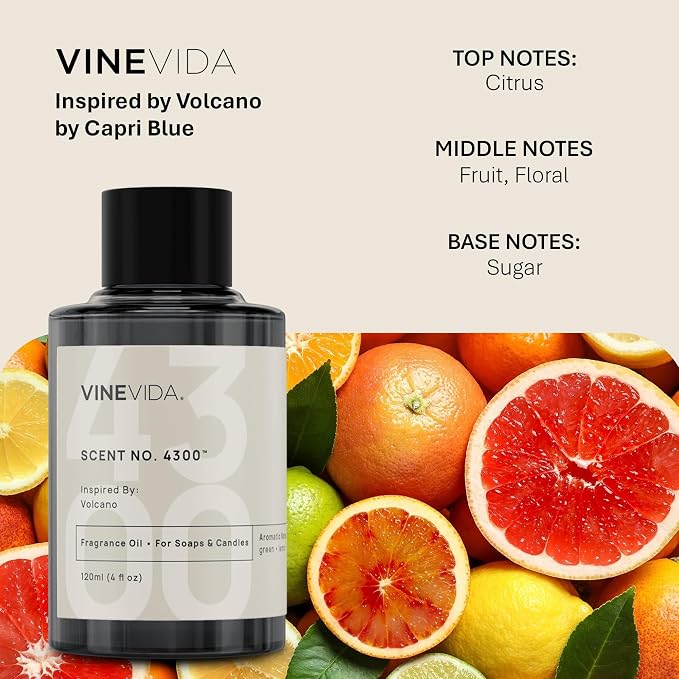 [32oz] Volcano Fragrance Oil for Candle Making - Natural Candle Oil Scents - Soap Making Essential Oil - Made in USA