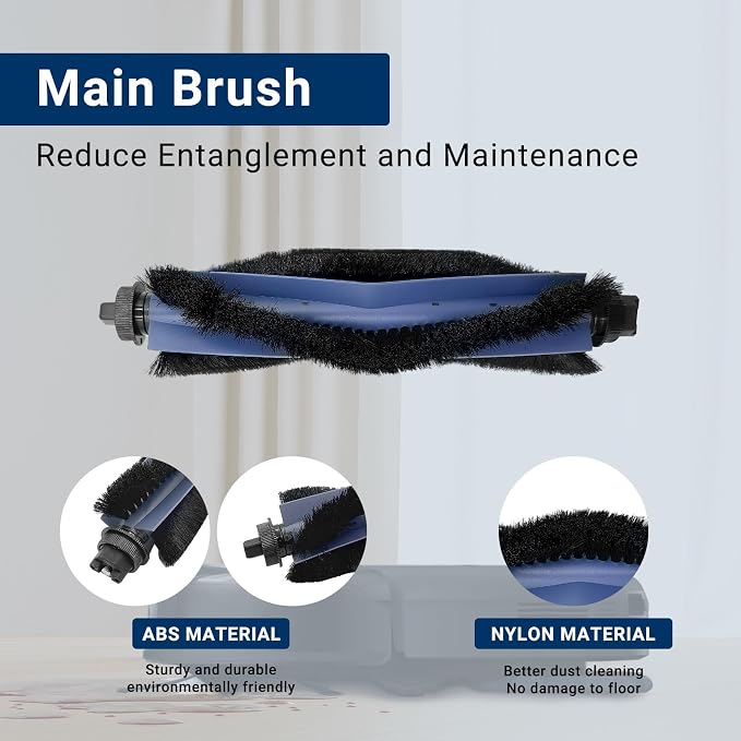 33-Pack Big Accessories Kit For Omni C20, Replacement Parts include 2 Main Brush, 8 Side Brushes, 8 Dust Bags, 8 Mop