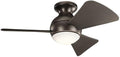 330150OZ 34 Inch Sola Ceiling Fan LED, 3 Speed Wall Control, Olde Bronze Finish with Olde Bronze Blades., product image
