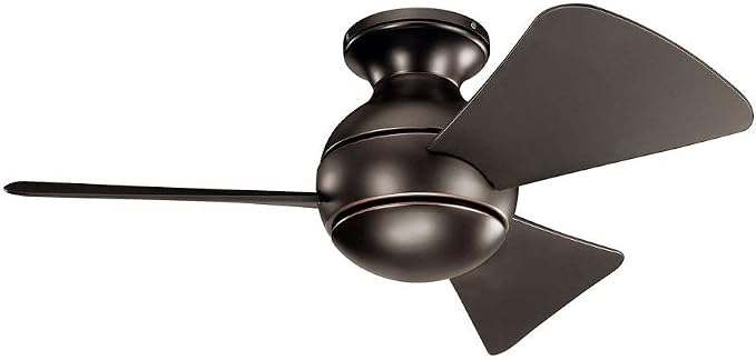 330150OZ 34 Inch Sola Ceiling Fan LED, 3 Speed Wall Control, Olde Bronze Finish with Olde Bronze Blades., alternate product