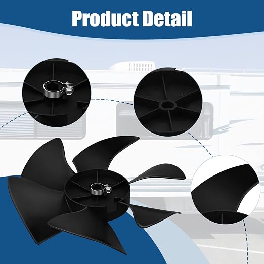 3313107.015 Conditioner Parts Fan Blade Compatible with Dometic Brisk and Duo-Therm RV Heat Pump/Air Conditioning