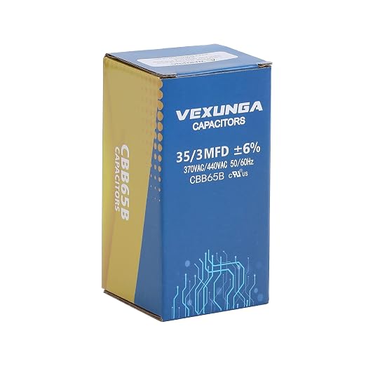 35/3 uF 35+3 MFD 370VAC or 440VAC Dual Run Start Round A/C Capacitor CBB65B 35 3 uF Air Conditioner Capacitors for AC Unit