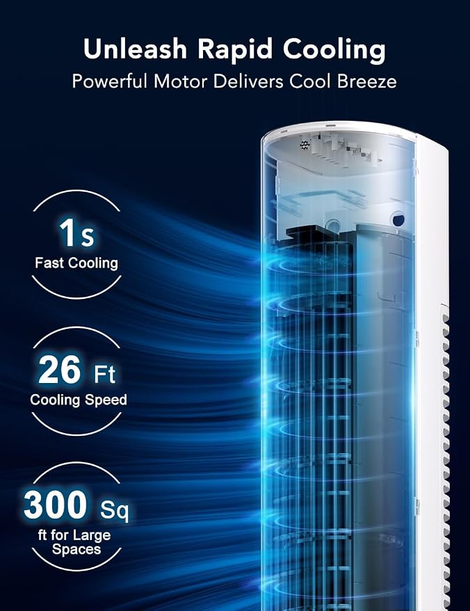 35 INCH Evaporative Air Cooler, 3-IN-1 Quiet Portable Air Conditioners Windowless with 3 Speed, alternate product view 2