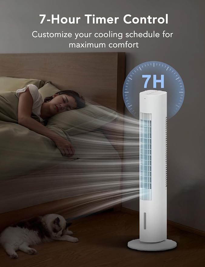 35 INCH Evaporative Air Cooler, 3-IN-1 Quiet Portable Air Conditioners Windowless with 3 Speed, alternate product view 6
