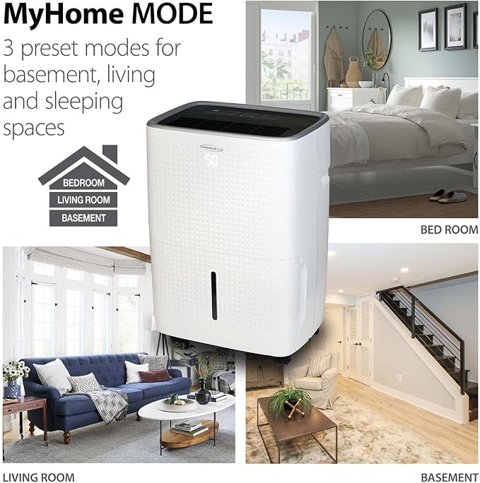 35 Pint Dehumidifier, Energy Star Rated 2,500 Sq Ft, with Mirage Display and Tri-Pat Safety Technology, alternate product