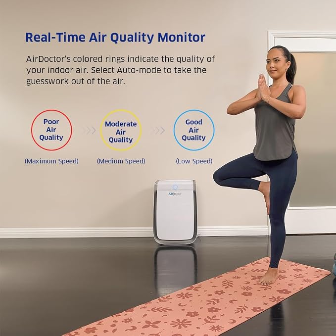 3500i SMART Air Purifier for Living Rooms & Bedrooms. 3 Stage Filtration with Pre-Filter, UltraHEPA, Carbon/VOC. Captures