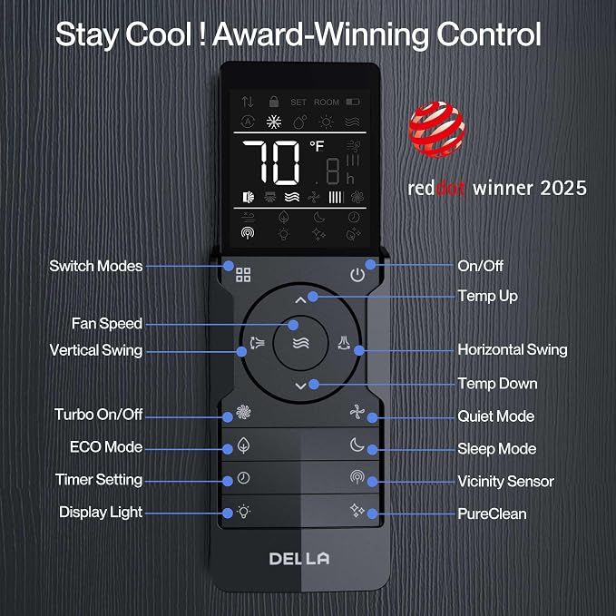 35K BTU ODU Quad 4 Zone (9000+9000+9000+12000 BTU) 19 SEER2 208-230V Cools Up to 1750 Sq.Ft, Works with Alexa and Wifi