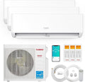 36,000 BTU 3 Zones Mini Split AC/Heating System, 22.5 SEER2, R454B, Ductless Multi Zones Inverter Mini Split Air Conditioner