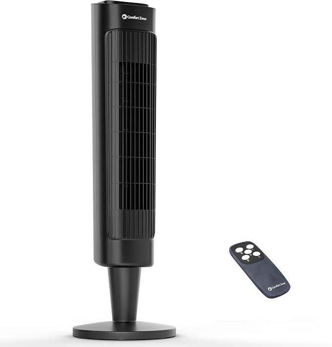 36-Inch Oscillating Tower Fan with Remote Control – Quiet Cooling Fan for Bedroom and Office, product image