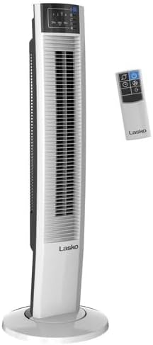 36" Oscillating Wind Tower Fan with Remote Control, T36610, White White, product image
