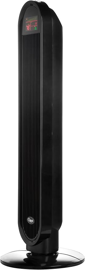 360 Oscillation, Micro-Blade Noise Reduction Technology Tower Fan, Black, Model:OZF5, alternate product view 3
