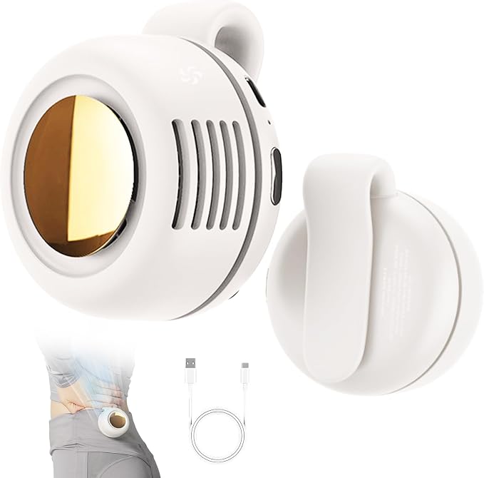 360° Rotatable Portable Silent Mini Bladeless Electric Fan, 2026 New 2-in-1 Waist Clip On Bladeless Small Fan, Adjustable