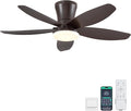 36IN Ceiling Fans with Light and Remote/APP Control, 5-Blade Reversible Motor Ceiling Fan, 3-Color Dimmable Lighting