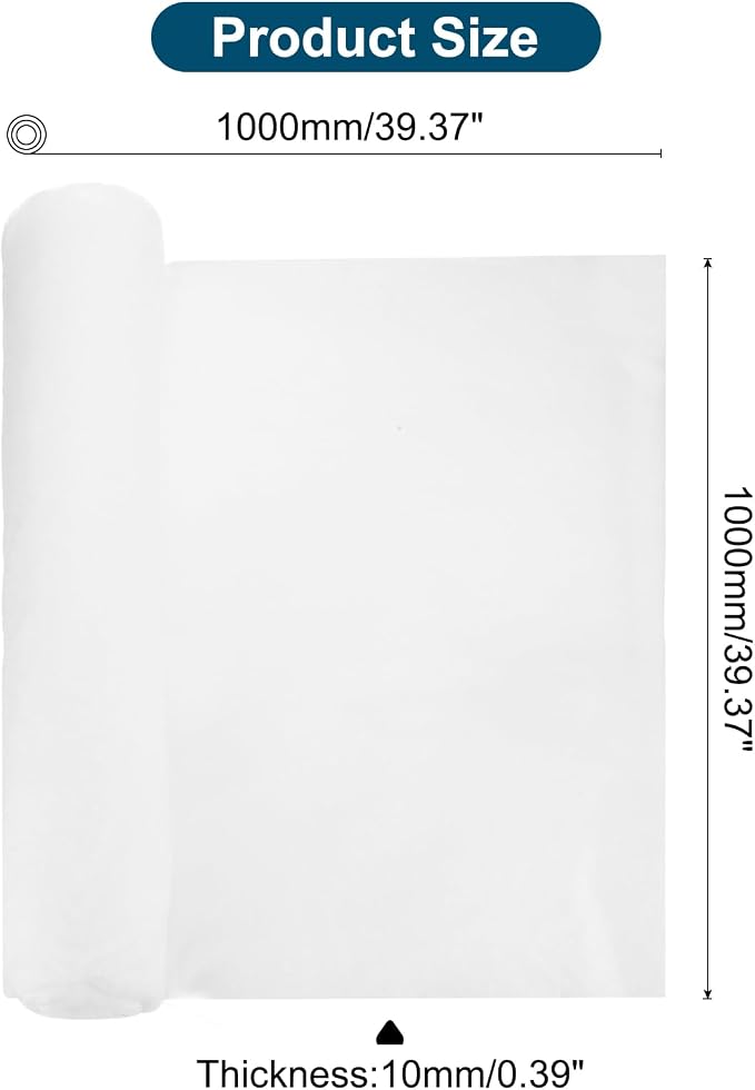 39" x 39" x 0.4" Air Conditioner Filter Replacement, 2Pcs Washable Reusable Cut to Fit Foam Filter Air Filter for RV AC Vent