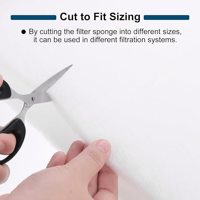 39" x 39" x 0.4" Air Conditioner Filter Replacement, 2Pcs Washable Reusable Cut to Fit Foam Filter Air Filter for RV AC Vent