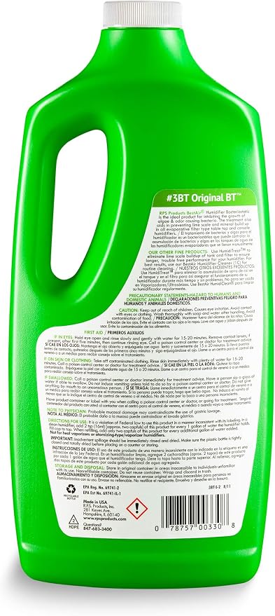 3BT-PDQ-6 Original BT Humidifier Bacteriostatic Water Treatment, 32 fl oz, 6 Pack, alternate product view 2