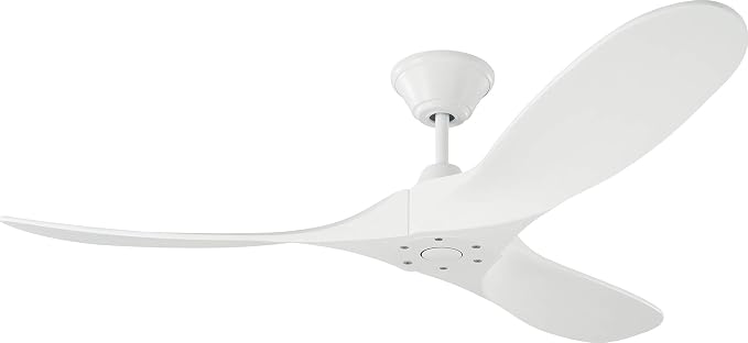 3MAVR52RZW Maverick II Energy Star 52" Outdoor Ceiling Fan with Remote Control, 3 Balsa Wood Blades, Matte White, product
