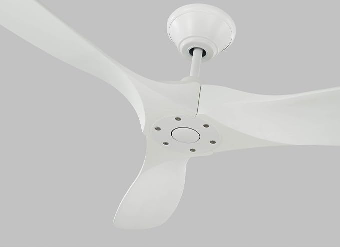 3MAVR52RZW Maverick II Energy Star 52" Outdoor Ceiling Fan with Remote Control, 3 Balsa Wood Blades, Matte White, alternate
