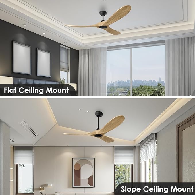 3MAVSM52MBKNH Maverick Smart Ceiling Fan with Remote Control, Indoor or Outdoor, Compatible with Alexa & Google Voice (Matte