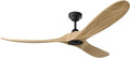 3MAVSM60MBKNH Smart Maverick Ceiling Fan with Remote Control, Indoor or Outdoor, Compatible with Bond Home Smart App