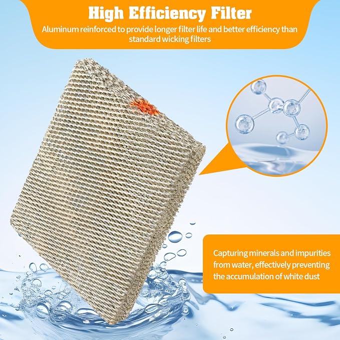 3Pack 35 Water Panel Humidifier Replacement Filter Made of Aluminum Mesh Compatible with Whole-House Humidifier