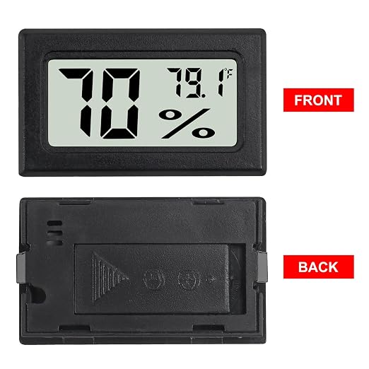 3Pcs Mini Digital Thermometer Hygrometer Electronic Temperature Humidity Gauge Meters Indoor LCD Display Fahrenheit for