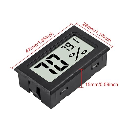 3Pcs Mini Digital Thermometer Hygrometer Electronic Temperature Humidity Gauge Meters Indoor LCD Display Fahrenheit for
