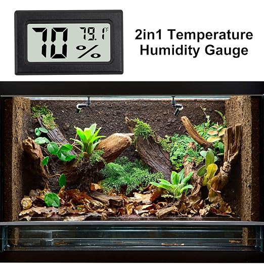 3Pcs Mini Digital Thermometer Hygrometer Electronic Temperature Humidity Gauge Meters Indoor LCD Display Fahrenheit for