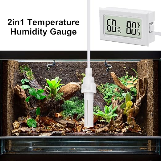 3Pcs Mini Digital Thermometer Hygrometer with Probe Electronic Temperature Humidity Gauge Meters Indoor LCD Display