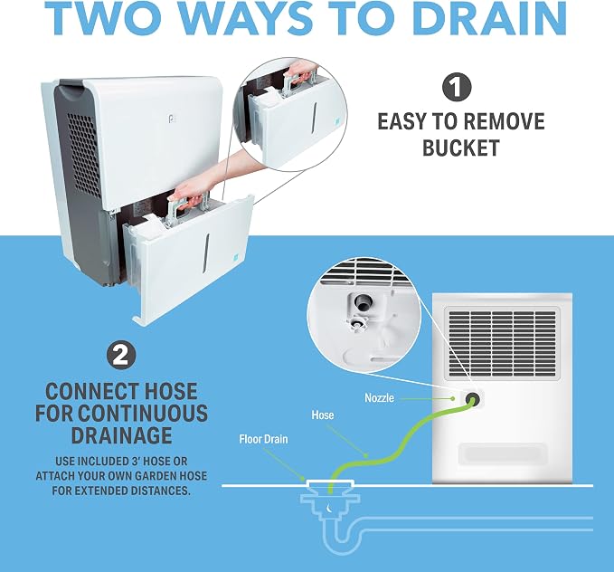 3PFD35-35-Pint Dehumidifier - Energy Star, Ultra-Quiet, Continuous Drain, 3,000 Sq. Ft., alternate product view 4