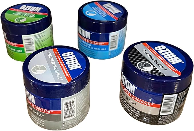 4.5 Oz. Odor Eliminating Gel for Homes, Cars, Offices and More (Original + Carbon Black + Outdoor Essence + That New Car