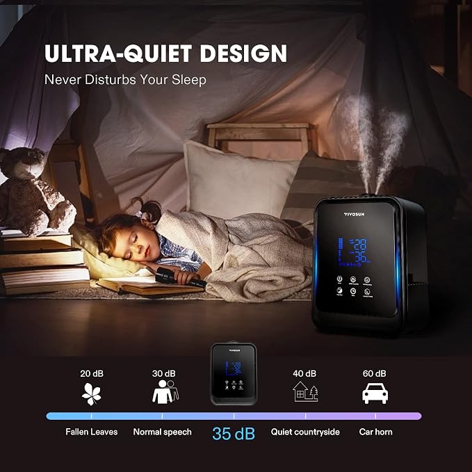 4.5L 2-in-1 Cool & Warm Mist Ultrasonic Humidifier with Essential Oil Box & Remote Control for Bedrooms, Offices, Plants