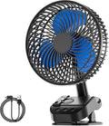 4 in1 USB Fan, 8” Clip Fan, 10000mAh Rechargeable Table Fan, 5 Speeds Battery Operated Fan, 45°/90° Automatic Rotation, 3