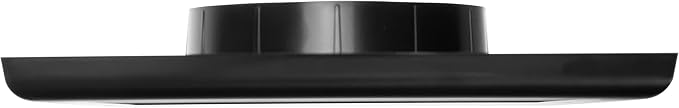 4" Inch (7.5'' x 7.5") Exhaust Vent Cover - Black - Dryer Vent Hood - Louvered Dryer Duct Vent Cover - Vent Hood Cap