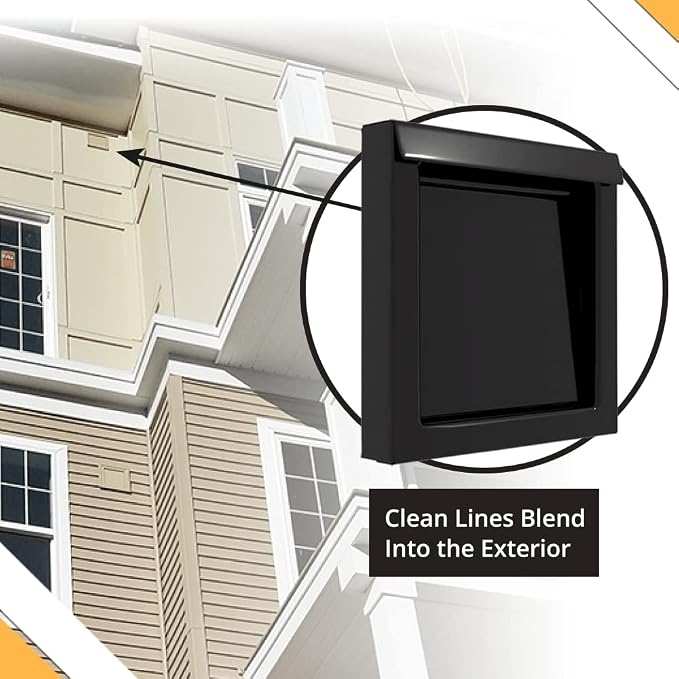 4 Inch Dryer Vent Guard | Dryer Vent Cover Outside | Exhaust Exterior Vent Cover | Bathroom and Dryer Vent Cover | Dryer Vent