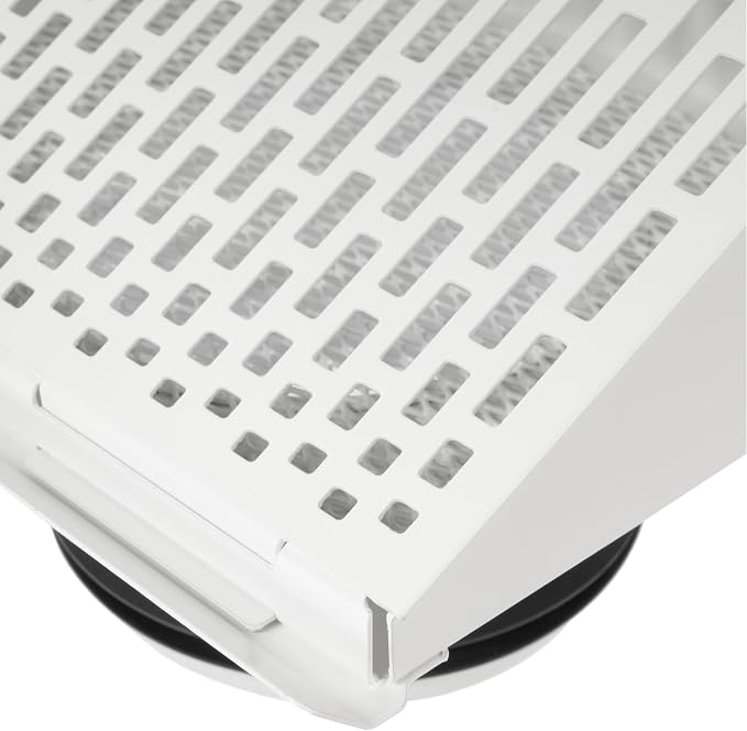 4" Inch Exhaust Vent Cover with Rubber Gasket - White Galvanized Steel - Robust and Weatherproof Outdoor Air, alternate view