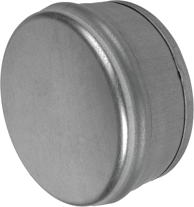 4 Inch Galvanized Steel Dryer Vent Cover Outside – Rust-Free Metal Duct End Cap Plug, Fits Inside 4” Ducts for