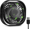 4 Inch Small USB Desk Fan, 3-Speed Portable & 360°Rotatable Mini Cooling Fan, USB-Powered Desktop Fan for Home Office Bedroom