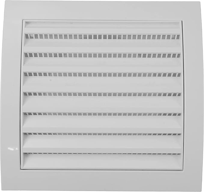 4'' Inch White Pack of 10 Air Vent Cover Dryer Vents and Bathroom Exhaust Vents Pipe, Louvered Dryer Vent Cover - Exhaust