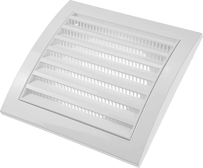 4'' Inch White Pack of 10 Air Vent Cover Dryer Vents and Bathroom Exhaust Vents Pipe, Louvered Dryer Vent Cover - Exhaust