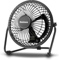 4" Mini High-Velocity Personal Desk Fan, 4 Blades, Adjustable 360° Head Tilt, Durable Metal Construction, Single Speed, Ideal