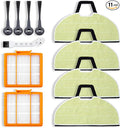 4 Mop Pads Replacement Parts for Shark RV2610WA, AV2610WA, RV2620WD, RV2410WD AI Ultra 2-in-1 Robot Vacuum and Mop