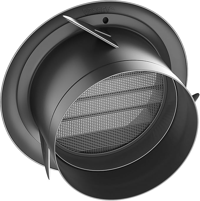 4 Pack 4 Inch Soffit Vent for Exhaust Fan with Built-in Mesh Screen, alternate product view 6