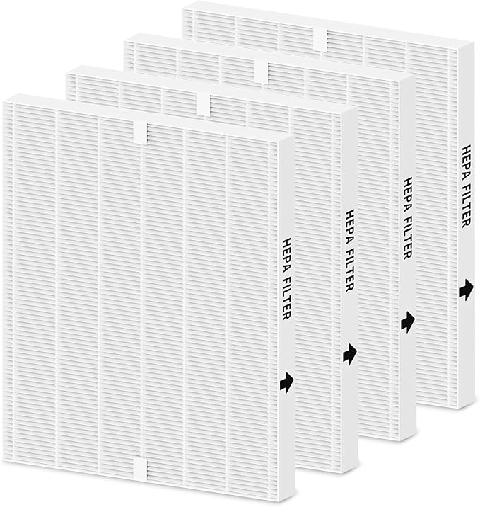 4 Pack AP-1512HH True HEPA Replacement filter H13 Compatible with Airmega AP-1512HH Air Purifier and Airmega 200M Air