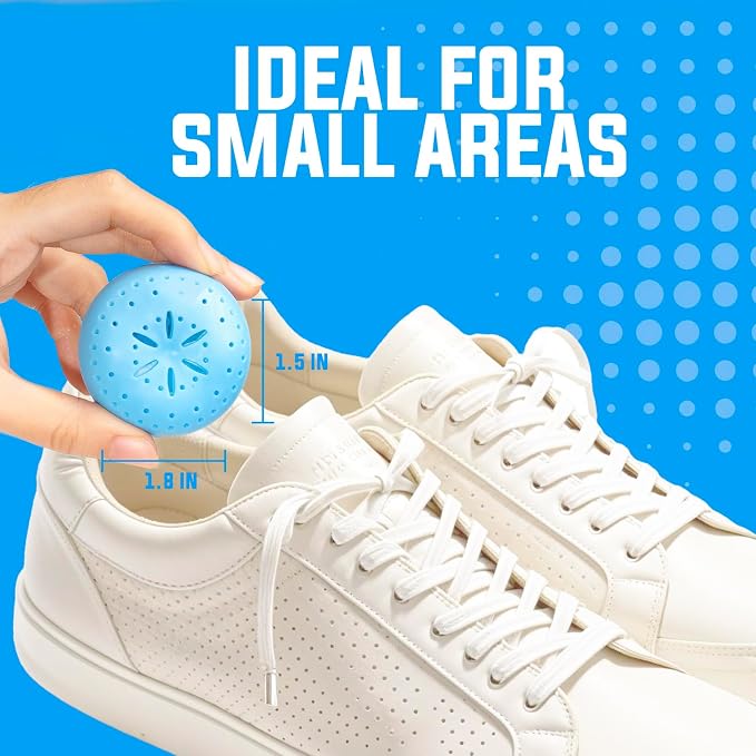 4 Pack Baking Soda Deodorizers, Fresh Scent Shoe Deodorizer Balls, Air Freshener for Home, alternate product view 4